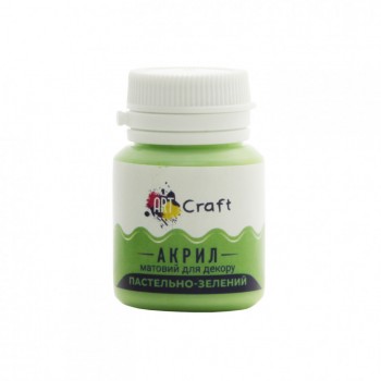 Акриловая краска для декора Матовая Art Craft AP-5590 20 мл Пастельно-зелёный