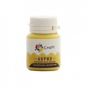 Акриловая краска для декора Матовая Art Craft AP-5439 20 мл Солнечно-жёлтый
