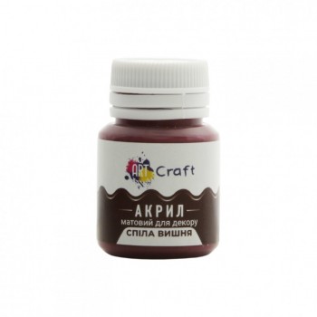 Акриловая краска для декора Матовая Art Craft AP-4814 20 мл Спелая вишня