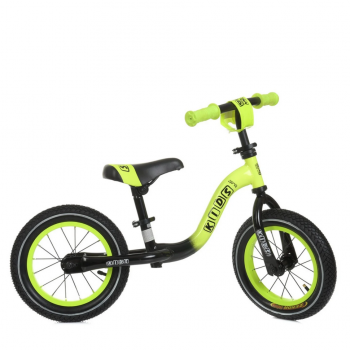 Беговел детский Profi Kids ML1201A-2 зелено-черный, 12 дюймов