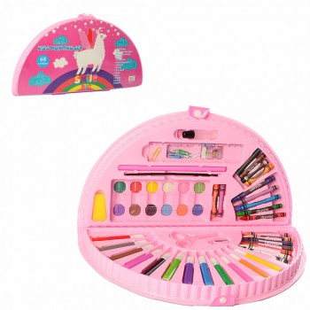 Детский набор для творчества и рисования MK 3918-2 в чемодане (Лама)