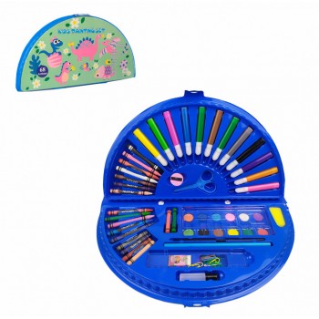 Детский набор для творчества и рисования MK 3918-2 в чемодане (Динозавры)