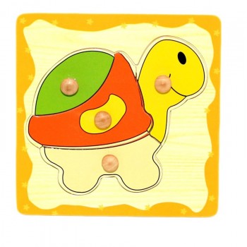 Деревянная игрушка WD599 вкладыши (Черепашка)