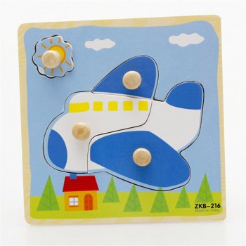 Деревянная игрушка WD599 вкладыши (Самолёт)