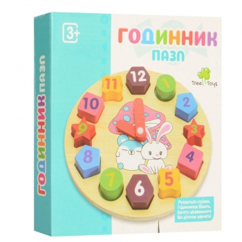 Деревянная игрушка сортер MD 0719 Часы