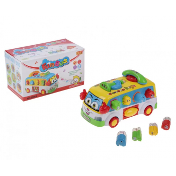 Развивающая игра 2201 автобус-сортер с телефоном