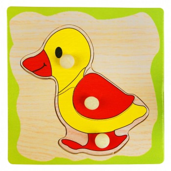 Деревянная игрушка WD599 вкладыши (Уточка)
