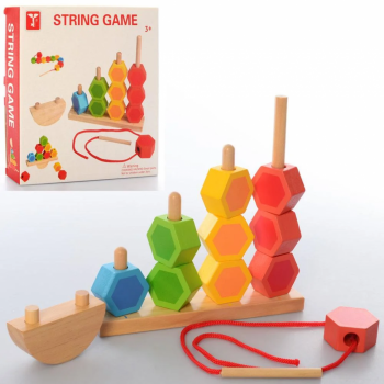 Деревянная игрушка Пирамидка MD 2488