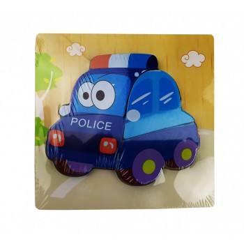 Деревянная игрушка Пазлы MD 0904 (Полиция)
