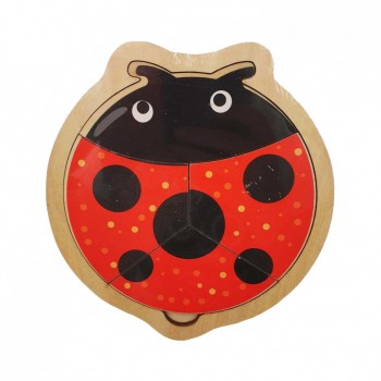 Детские развивающие пазлы MD 2283 деревянные (Божья коровка)