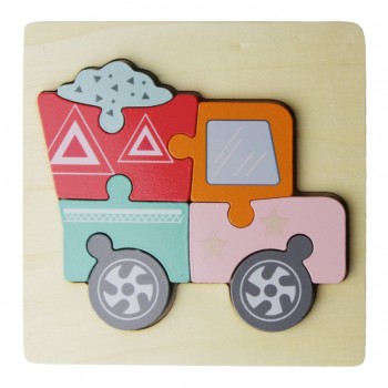 Деревянная игрушка Пазлы MD 2495 (Грузовик)