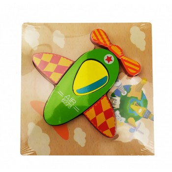 Деревянная игрушка Пазлы MD 0904 (Самолет)