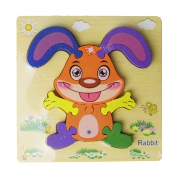 Деревянная игрушка Пазлы MD 2453 (Заяц)