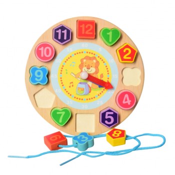Рамка вкладыш Часики Limo Toy MD 1270 со шнуровкой, 18 см (Лев)