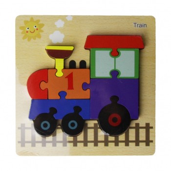 Деревянная игрушка Пазлы MD 2453 (Поезд)