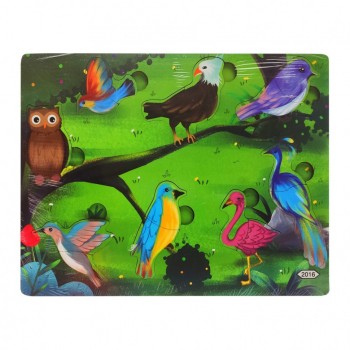 Деревянная игрушка Пазлы MD 2561-2001/24, 30*22 см  (Птицы)