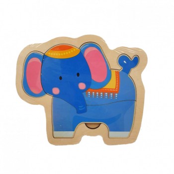 Детские развивающие пазлы MD 2283 деревянные (Слон)
