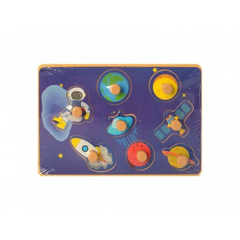 Деревянная игрушка Рамка-вкладыш MD  2384-01 ( 2384-011 (Космос))