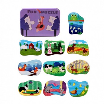 Деревянная игрушка Пазлы MD 2620 (Лисёнок)