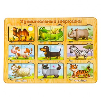 Деревянный пазл-сортер 