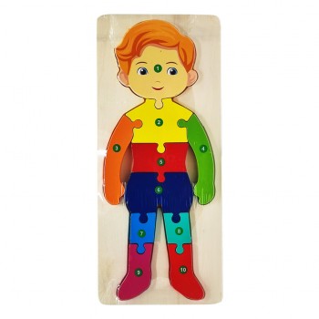 Деревянная игрушка Пазл MD 2912 (Мальчик)