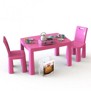 Игровой набор Кухня детская DOLONI-TOYS 04670/1 (34 предмета, стол + 2 стульчика) (04670/3)
