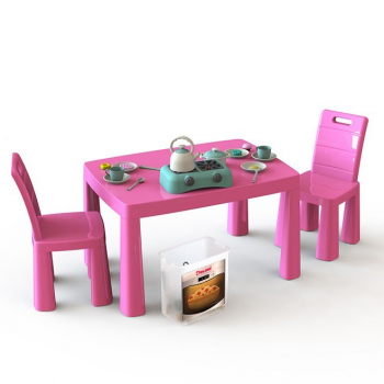 Игровой набор Кухня детская DOLONI-TOYS 04670/1 (34 предмета, стол + 2 стульчика) (04670/5)