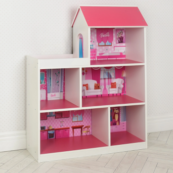 Домик-полка Bambi HB-305-4 бело-малиновый