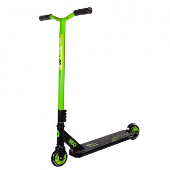 Самокат трюковый 2-х колёсный TR21001 (RL7T) Extreme Motion NEO, PU 100 мм (Зеленый)