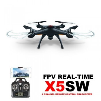 Квадрокоптер на радиоуправлении Syma X5SW с камерой WiFi (Чорный)