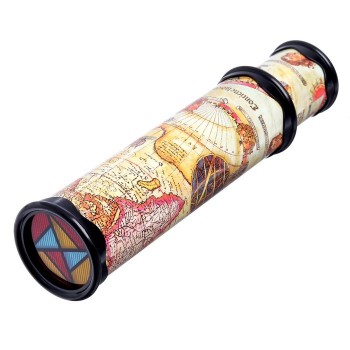 Калейдоскоп в виде подзорной трубы 1013-1A раздвижная 29 см (Коричневый)