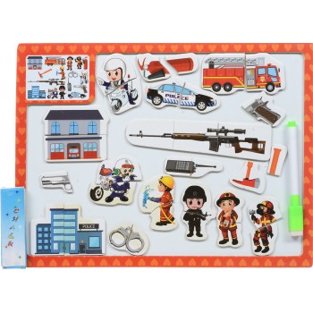 Деревянная игрушка Досточка MD 1015 2в1 магнитная, для рисования  ( 1015(Red) 2в1(магнит/для рисов),пазл, в кул,30-22,5-1см)