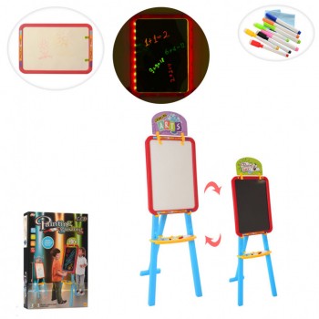 Мольберт YM823-4 3 в 1 (Голубой)