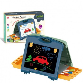 Доска для рисования двухсторонняя 050-20 магнитная (Синий)