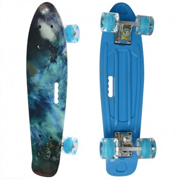 Скейт MS 0749-7 с рисунком (Синий 1)
