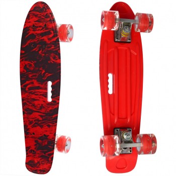 Скейт MS 0749-7 с рисунком (Красный )