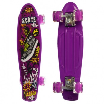 Скейт MS 0749-5 с рисунком (Фиолетовый)