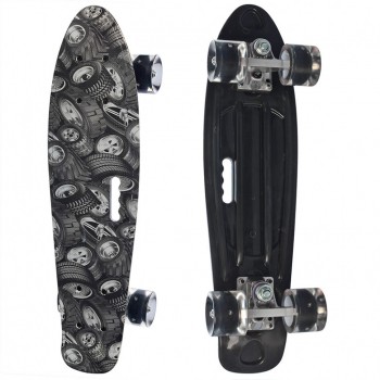 Скейт MS 0749-7 с рисунком (Черный 3)