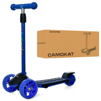 Самокат детский MAXI iTrike JR 3-060-34-BL трехколесный