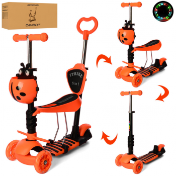 Детский самокат iTrike JR 3-026-OR MAXI беговел 5 в 1