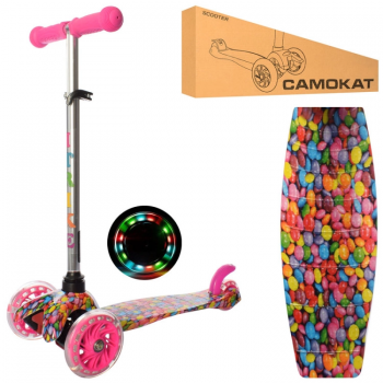 Самокат детский MINI iTrike BB 3-013-4-F-P с подсветкой