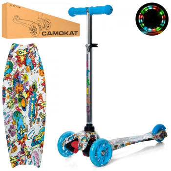 Самокат детский MINI iTrike BB3-013-4-F-WP10 трехколесный