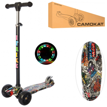 Самокат детский MAXI iTrike JR 3-060-22-WP1 трехколесный