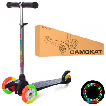 Самокат детский iTrike BB 3-013-4-A-B MINI светящиеся колеса