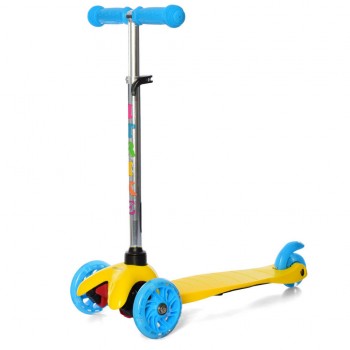 Детский самокат iTrike BB 3-013-4-C-Y MINI светящиеся колеса