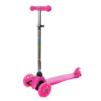 Самокат детский BB 3-013-4-C трехколёсный (Розовый)