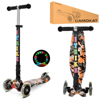 Самокат детский MAXI iTrike JR3-003-1-WP13 складной