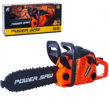 Игрушечная бензопила 192 со звуком (Оранжевый)