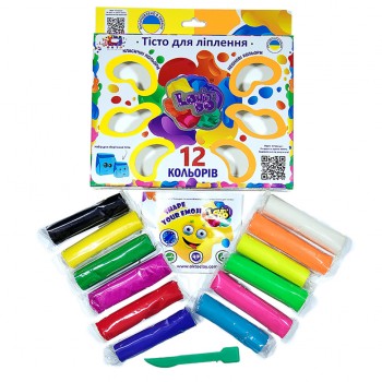 Набор теста для лепки TM Lovin'Do Ассорти 12 цветов Colorful Boom -УКР 41015