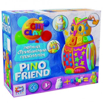 Набор легкого прыгающего пластилина ТМ Moon Light Clay Pino Friend Пуффи(9) 70034